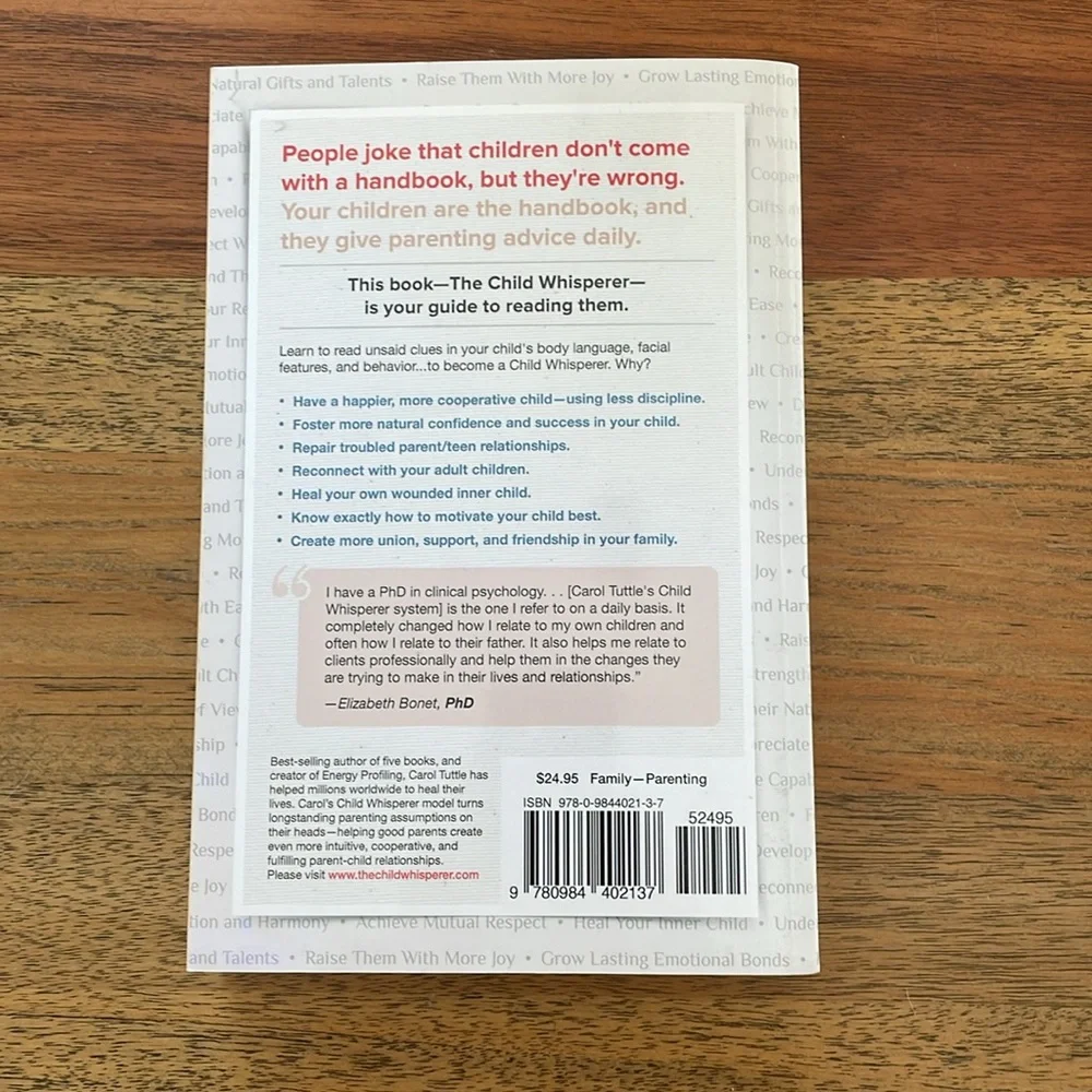 The Child Whisperer Book by Carol Tuttle